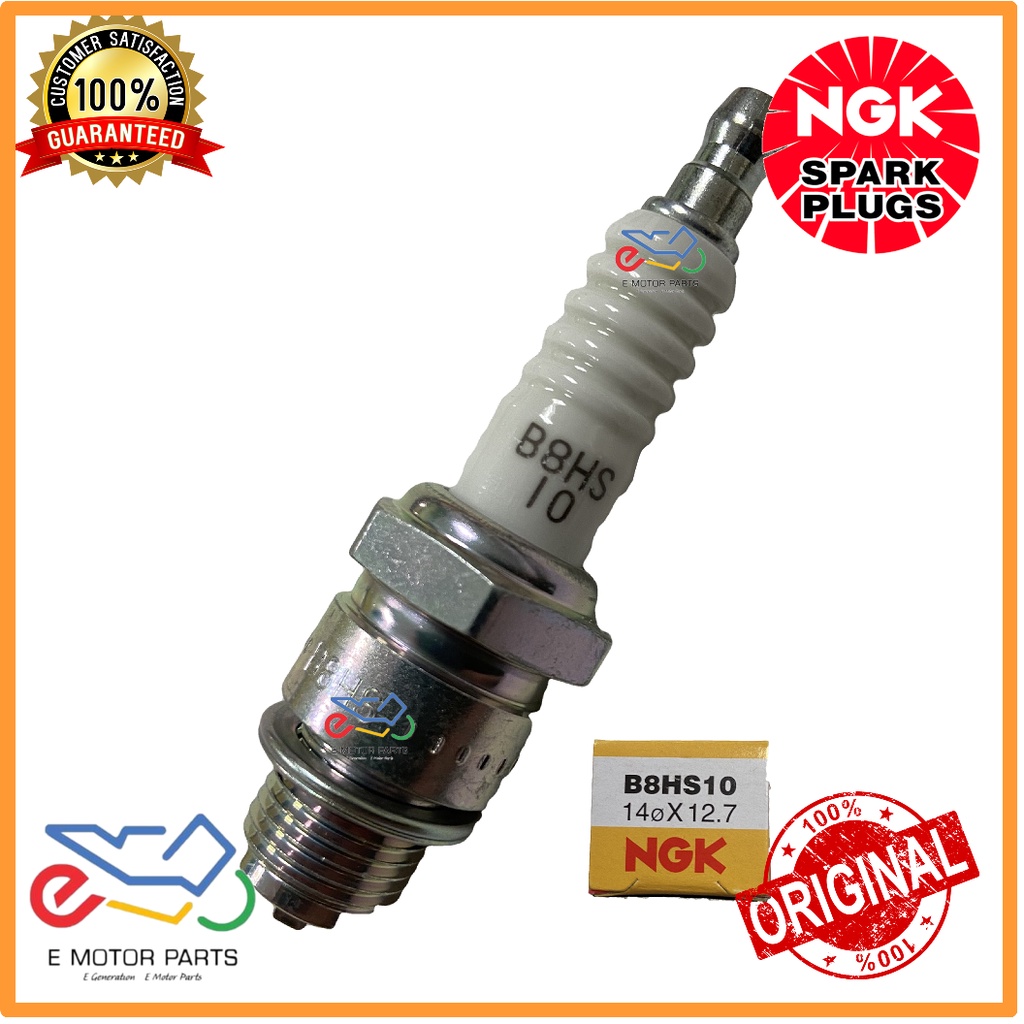 NGK B8HS10 SPARK PLUG สําหรับ SUZUKI YAMAHA [100% ORGINAL NGK]- B8HS10
