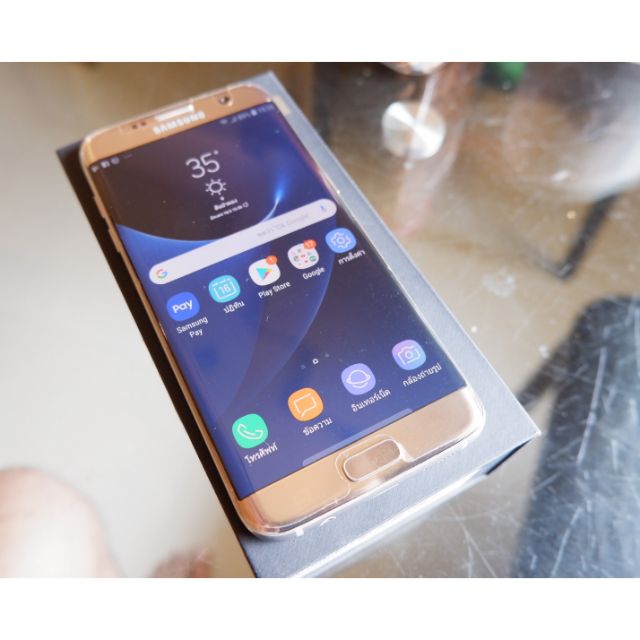 Samsung s7 edge 32 gb สีทอง มือสอง สภาพสวย