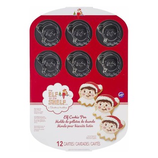 Wilton Elf on The Shelf Cookie Pan, 12-Cavity พิมพ์ขนมน้องเอลฟ์ของวิลตั้น