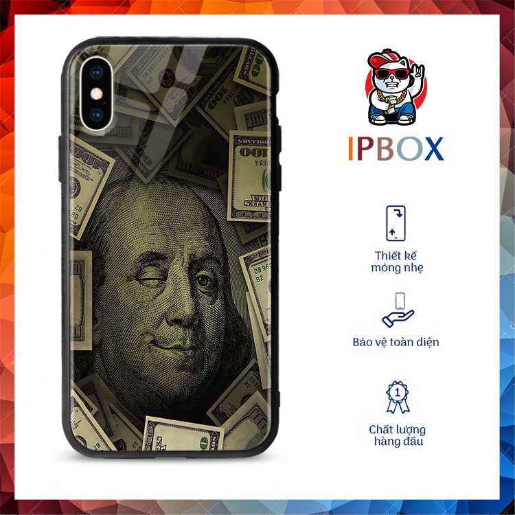 IPBOX Dollar Money พิมพ์เคส Iphone สําหรับ Iphone 11/12/ProMax/X/XsMax/Xr/6/8/7Plus