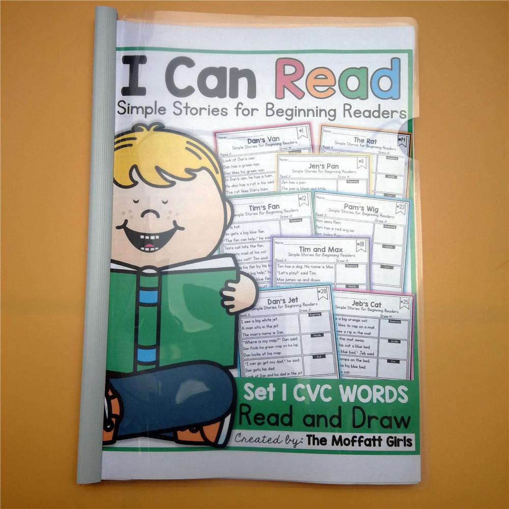 หนังสือภาษาอังกฤษสำหรับเด็กสมุดระบายสีภาษาอังกฤษ Phonic I Can Read