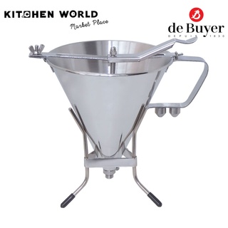 de Buyer 3354.02 Piston Funnel 1.9 L+Pied Fil Inox  / กรวยหยอดขนม