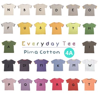 เสื้อยืดเด็กขี้ร้อน ไซส์ 4ขวบ(4A) Pima Cotton บางสุดในโลก  : small but chic