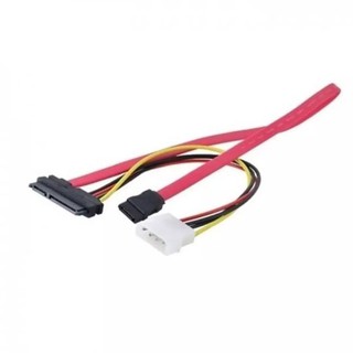 สาย SATA Combo 15 Pin Power and 7 Pin Data Cable 4 Pin Molex to Serial ATA คุณภาพสูง ยาวสุดๆ 40 ซม