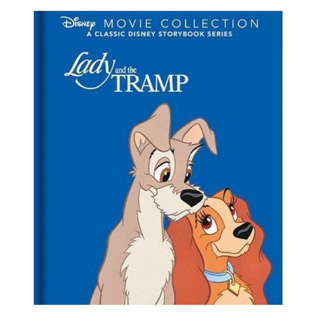 หนังสือปกแข็งคอลเลกชันภาพยนตร์ขนาดเล็ก Disney Lady and The Tramp พร้อม 80 หน้าและภาพประกอบที่สวยงามจ