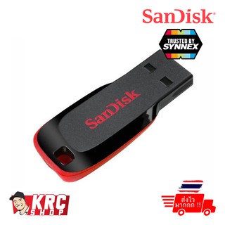 🔥 HOT [ส่งไวมาก] SanDisk CRUZER BLADE USB แฟลชไดร์ฟ 16GB Black, USB2.0 (SYNNEX) [SDCZ50_016G_B35]