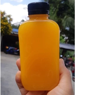 ขวดPET 180 ปาก30 ทรงแบนมมน / แบนกั๊ก พร้อมฝา 150ชุด/แพค