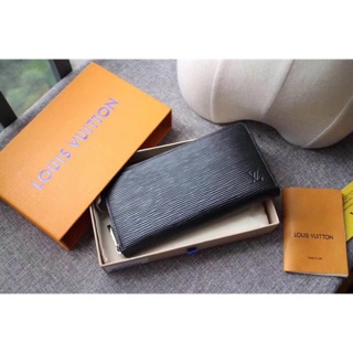 หลุยส์ Louis vuitton epi zippy wallet กระเป๋าเงินใบยาว หนังแท้ ลายไม้