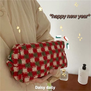 พร้อมส่ง💖 กระเป๋าใส่เครื่องสำอาง festive cosmetics bag กระเป๋าดินสอ กระเป๋านุ่มนิ่ม คริสมาสต์ christmas