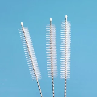 As Well As แปรงขัด หลอดดื่มน้ำสแตนเลสที่มีเส้นผ่าศูนย์กลางใหญ่กว่า 3 มิลลิเมตร (3MM)