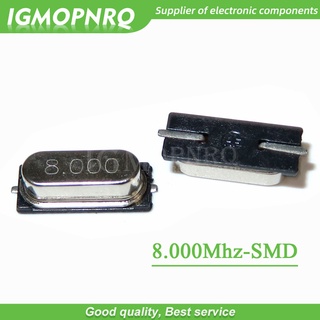 ตัวสะท้อนควอตซ์คริสตัล SMD HC-49S 8MHz 8.000mhz 20ppm 20pF 50 ชิ้น