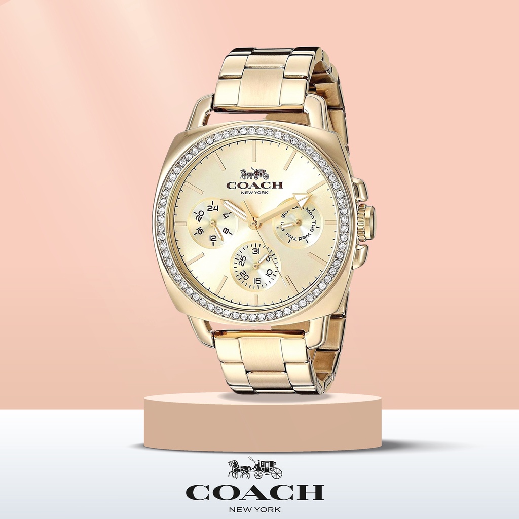 COACH รุ่น14502127 นาฬิกาข้อมือผู้หญิง นาฬิกาcoach สายสแตนเลส นาฬิกาข้อมือผู้หญิงของแท้100% นาฬิกาแบรนด์เนม