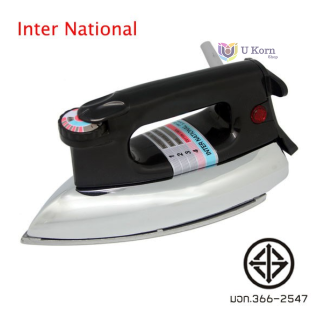 เตารีดไฟฟ้า International 4.5ปอนด์ รุ่น CI-60 สีดำ น้ำหนักดี ใช้ง่าย รีดเรียบ รีดผ้าชิ้นหนา กางเกงยีนส์ ได้ uk99