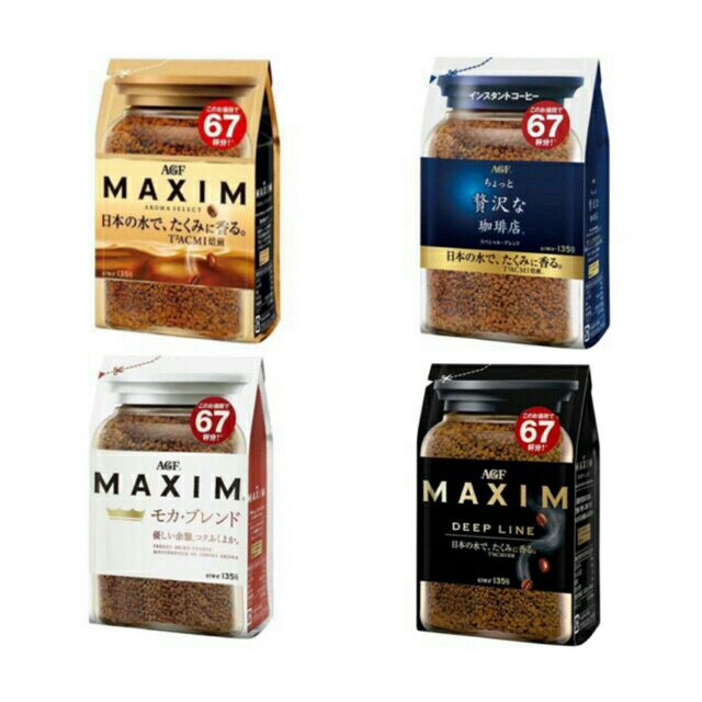 กาแฟ Maxim Coffee Mocha/Deep line/aroma select / Luxury Blend Refill 135....