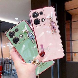 Ready Stock เคสโทรศัพท์ Phone Case OPPO Reno8 Z 8 Pro Reno 8 8Z 7 7Z 7Pro 6Z 6 Z Pro 5G 4G 2022 New Fashion Flash Drill Rabbit Plating Phone Casing TPU Soft Case Full Camera Protection Cover เคส