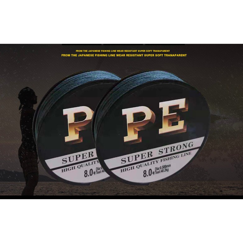 9X COLORFUL AND GREY PE STRING 100M PE