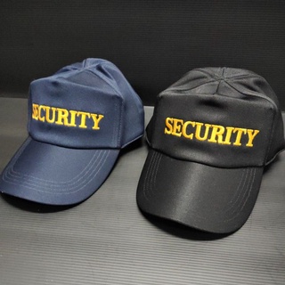 💥💥💥หมวกแก๊ป security สีดำ-กรมท่า