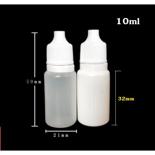 5ml 10ml สีขาวทึบแสง ขวดหยด ใส่น้ำยา น้ำมัน ของเหลว