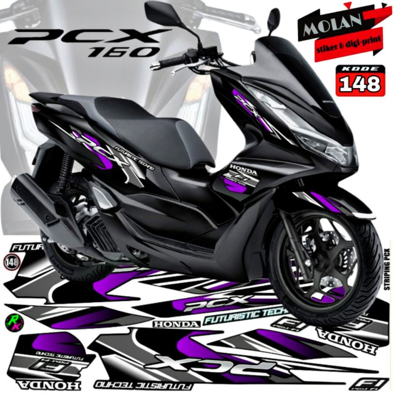 สติ๊กเกอร์รูปลอก Striping Variation All New Honda PCX 160 - New PCX 160 2022 - PCX Hybrid - PCX CBS 