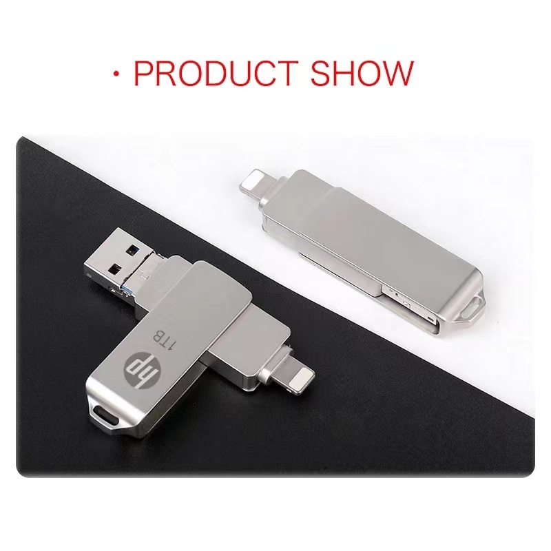 Hp แฟลชไดรฟ์ OTG โลหะ USB 1TB 32GB OTG แฟลชไดรฟ์ USB 3.0 สําหรับ ios/Android