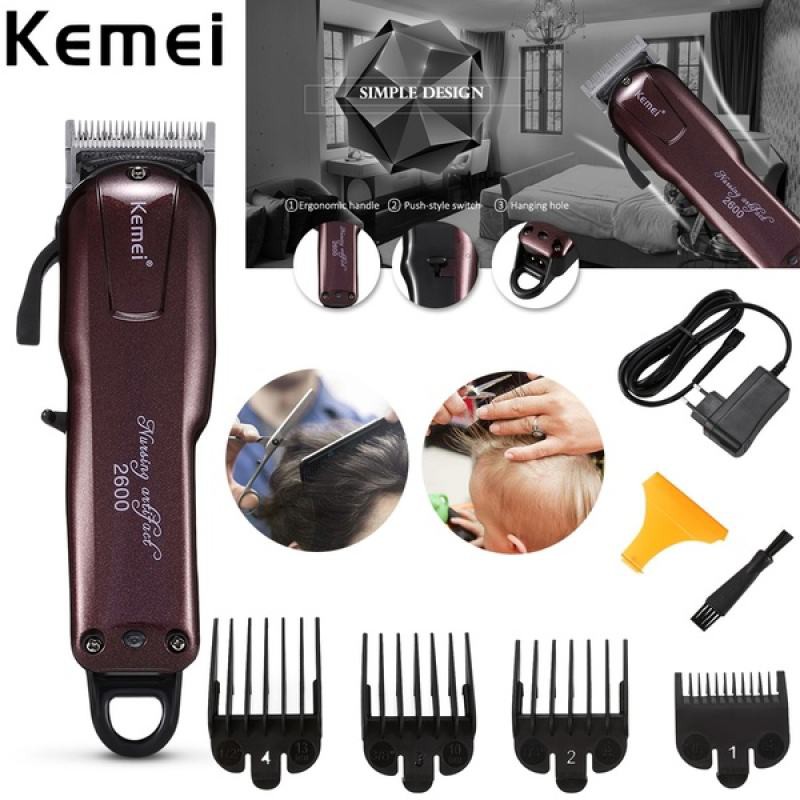 Best Flashlight พร้อมส่ง ค่าส่งถูก Kemei KM-2600 KM2600 ปัตตาเลี่ยนไร้สาย เครื่องมือตัดผมมืออาชีพ ร้