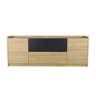 TV cabinet TV CABINET INHOME TV1661 S-GP SOLID OAK/GRAPHITE Living room furniture Home &amp; Furniture ตู้วางทีวี ตู้วางทีวี