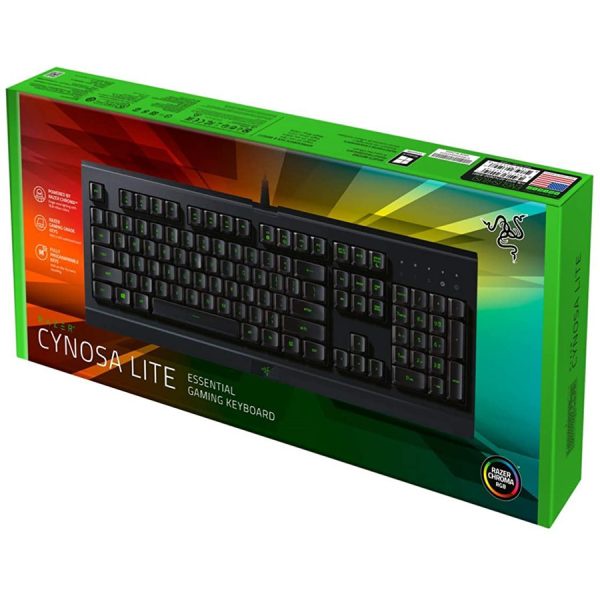 คีย์บอร์ด Razer Cynosa Chroma Lite คีย์บอร์ด USB เมมเบรนเกมมิ่ง