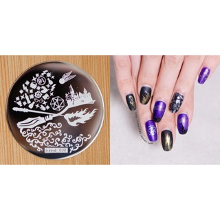 Nail art plate (hehe-30) แผ่นพิมพ์ลายเล็บ