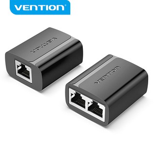 Vention Rj45 Ethernet LAN Cable Splitter Adapter 1 to 2 Female for Cat5 Cat5E Cat6A Cat7 Coupler (2 Pack) IPT