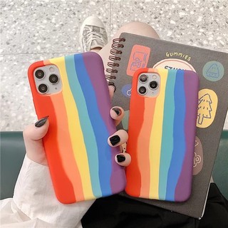 [ส่งจากไทย] เคสนิ่มซิลิคอน ลายสีรุ้ง Samsung A22 4G  Rainbow CASE