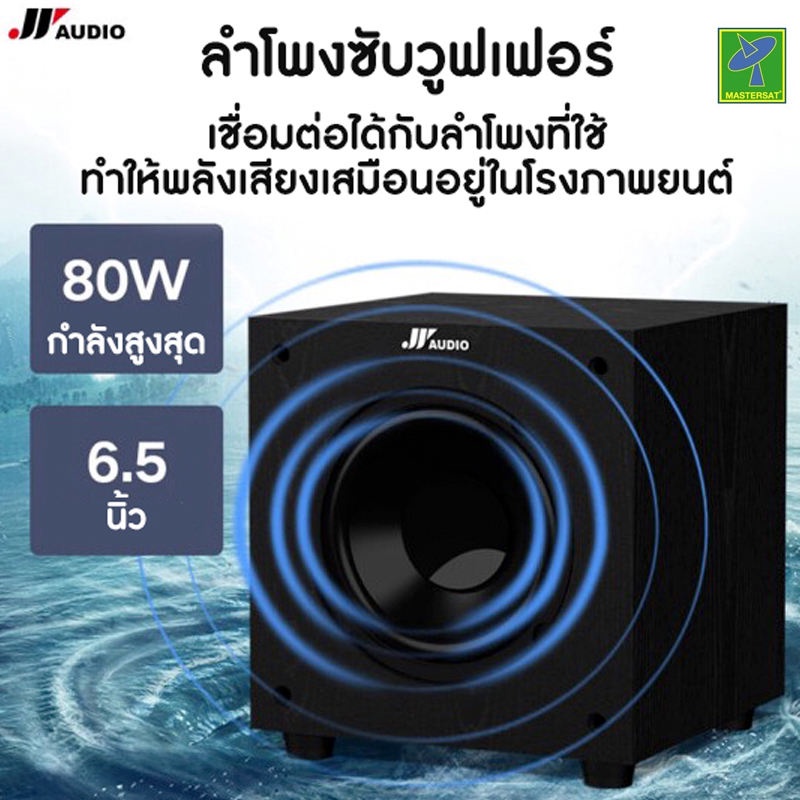 JY AUDIO S9 Passive Subwoofer ขนาด6.5'' 80W Wired Subwoofer for Home Theatre System Bass Woofer