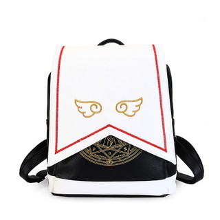 👸กระเป๋าเป้สะพายหนังผู้หญิงลาย Card Captor Sakura Uniform Randoseru Backpack💼