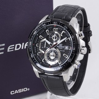 Casio Edifice ‪EFR-539L-1AV Leather Mens Watch