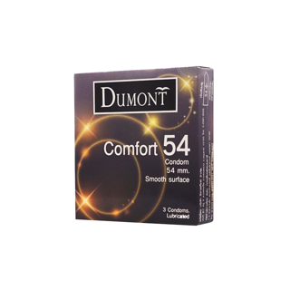 ถุงยางอนามัยดูมองต์ คอมฟอร์ท 54(3ชิ้น) Dumont Comfort 54 Condom