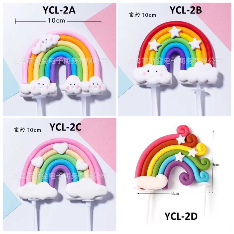 YCL2 - ตกแต่งเค้กดินสีรุ้ง