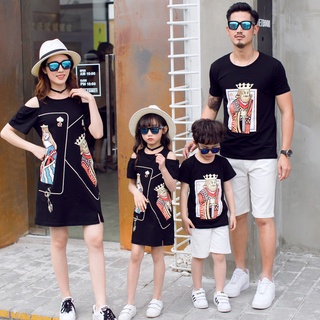 S-4XL Family Dress Men Shirt Boy tshirt Women Girl Dress Mini Dress Family Mathing Outfits T-shirt Family Set Tees Plus Size