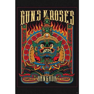 โปสเตอร์วงดนตรี วินเทจ Guns N’Roses