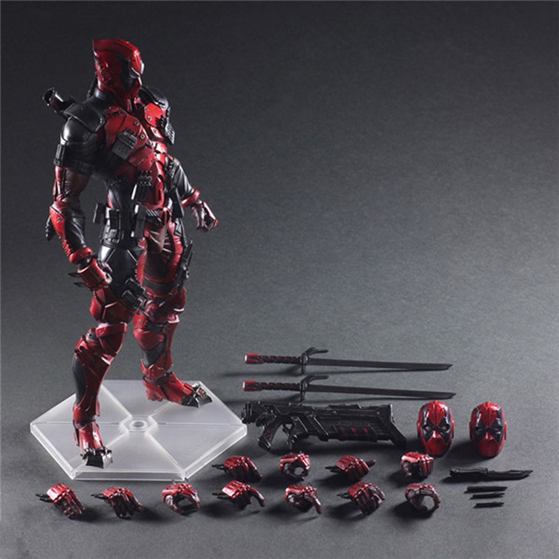 Play Arts Kai X-men Deadpool Wade Winston Wilson Collectible Super Action Figure ของเล่น