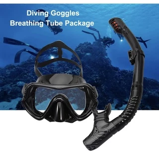 ใหม่ Professional ดำน้ำดำน้ำหน้ากากดำน้ำและ Snorkels แว่นตาดำน้ำ Easy Breath Tube ชุดหน้ากากดำน้ำ