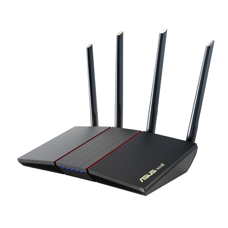 ASUS RT-AX55 AX1800 Dual Band WiFi 6 (802.11ax) Router Black/White เราเตอร์ เร้าเตอร์รับสัญญาณ