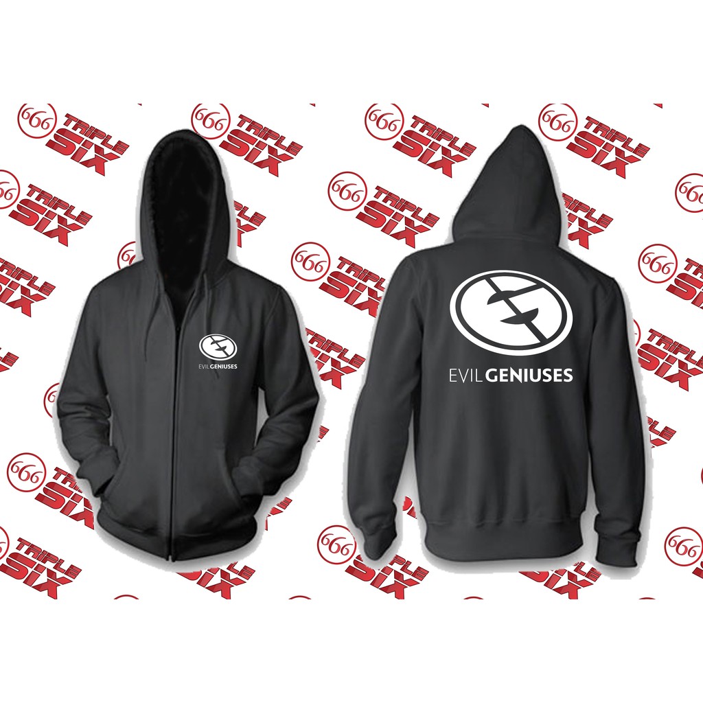 Esports Team Evil Genius Gaming Zipper Hoodie Jacket - ตํานานมือถือ PUBG