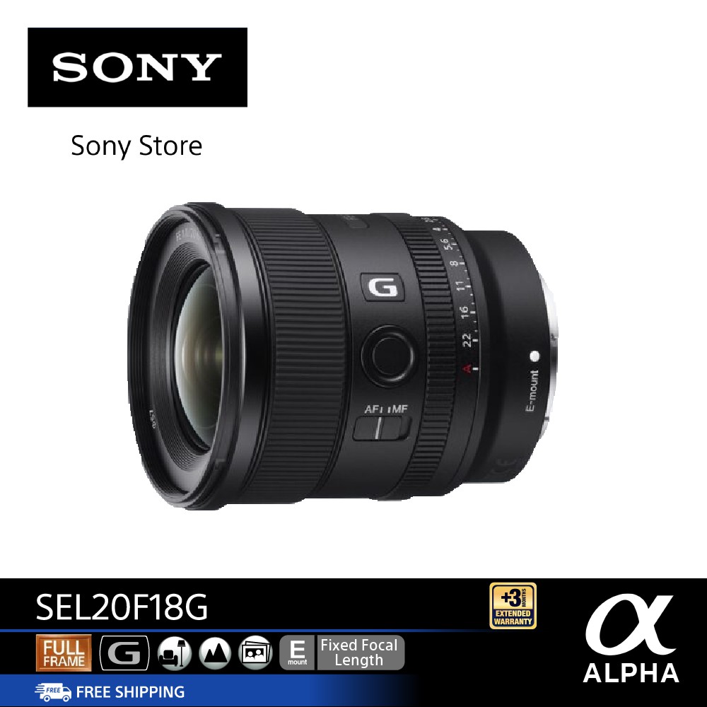 SONY SEL20F18G G Lens Full Frame Ultrawide angle Prime G lens sony