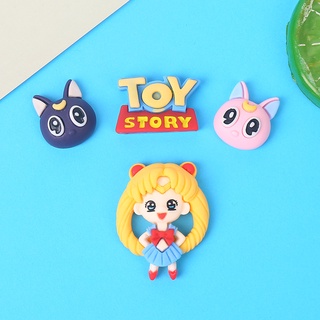 1Pcs Sailor Moon/เซเลอร์มูน กาวเรซิ่น การ์ตูนน่ารัก 3D DIY สําหรับตกแต่งเล็บ เคสโทรศัพท์ อุปกรณ์เสริมกล่องเครื่องเขียน