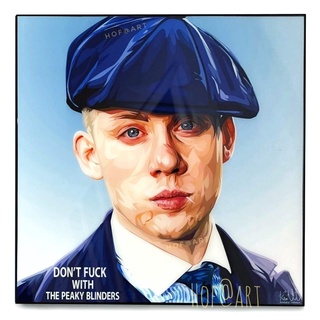 John Shelby จอห์น เชลบี้ Peaky Blinders พีกี้ ไบลน์เดอร์ รูปภาพ​ติด​ผนัง​ pop art แต่งบ้าน​ กรอบรูป​​ ของขวัญ รูปภาพ