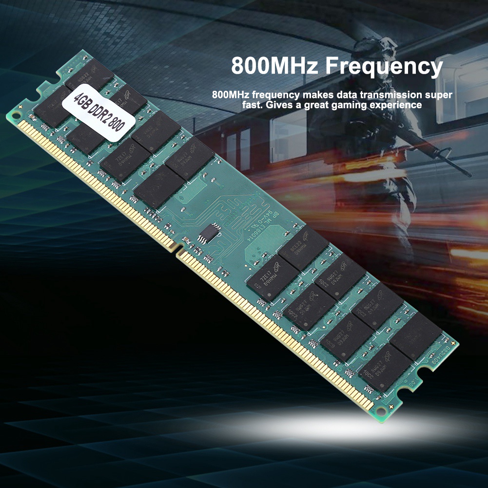 Macospice DDR2 โมดูลหน่วยความจํา 4GB 800MHz RAM ราบรื่น สําหรับแล็ปท็อป AMD สําหรับคอมพิวเตอร์ตั้งโต๊ะ