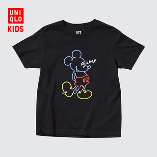 Uniqlo เสื้อยืดแขนสั้น พิมพ์ลาย MICKEY สําหรับเด็กผู้ชาย และเด็กผู้หญิง (UT) 448651