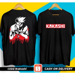 Wf เสื้อยืดคอกลม แขนสั้น พิมพ์ลาย KAKASHI สําหรับผู้ชาย และผู้หญิง