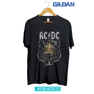 เสื้อยืดคอกลมเสื้อยืด ACDC ORIGINAL GILDAN ACDC LEGENDARIS BAND 23S-4XL