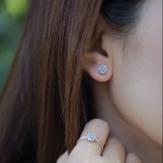 Opal Floral Earring​ ต่างหูโอปอลวินเทจ