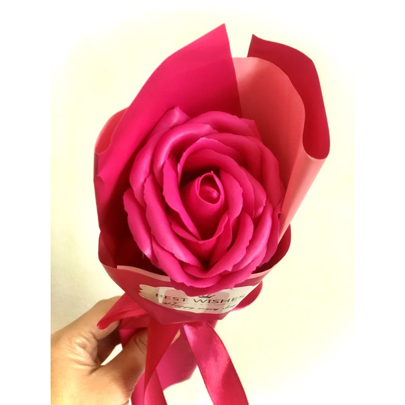 ช่อดอกไม้กุหลาบ - สีชมพู - Jambangan Bunga Ros - Ros Bouquet - hadiah